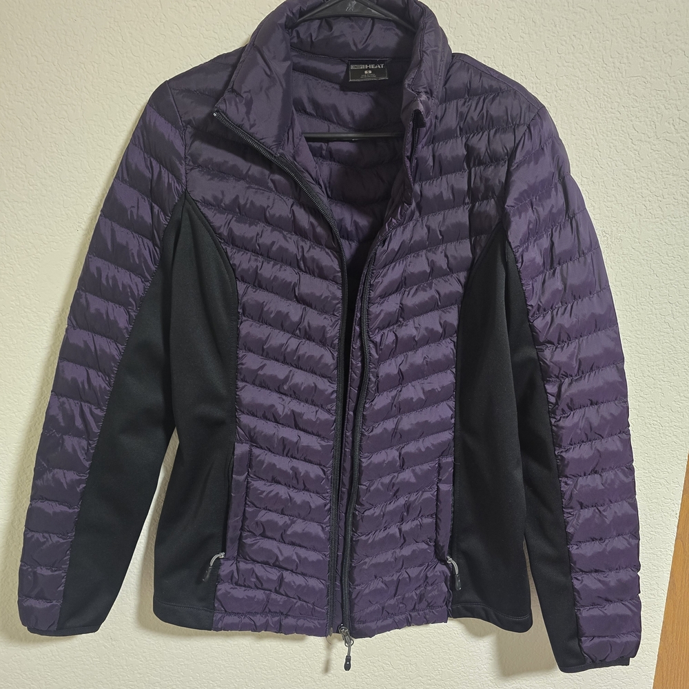 32 Degrees Purple and Black Puffer Jacket